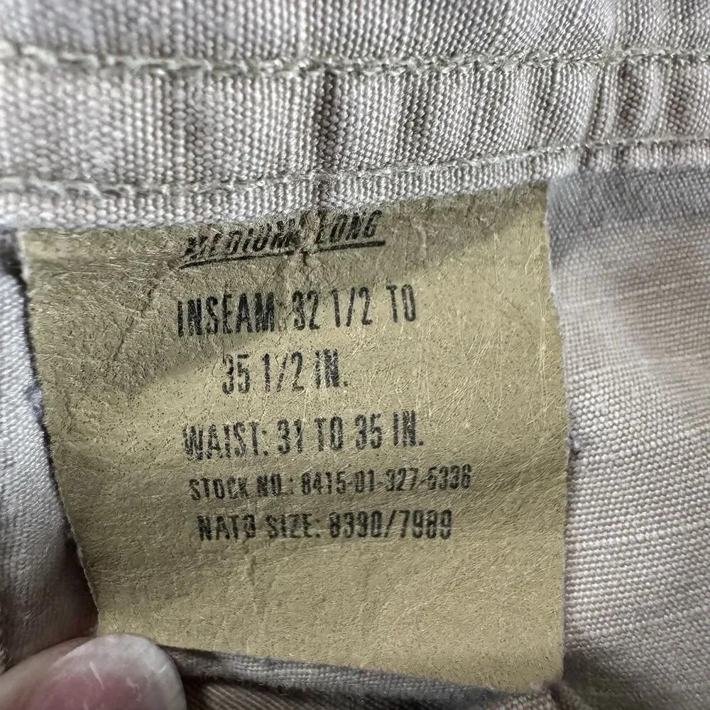 Vintage 90's US Military 3 Color Desert Camo Cargo Pants Mens Medium Long DCU